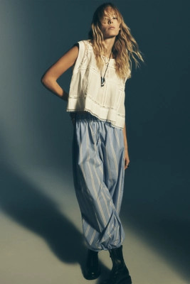 By Anthropologie Sleeveless Boxy Pintuck Top | Anthropologie (US)