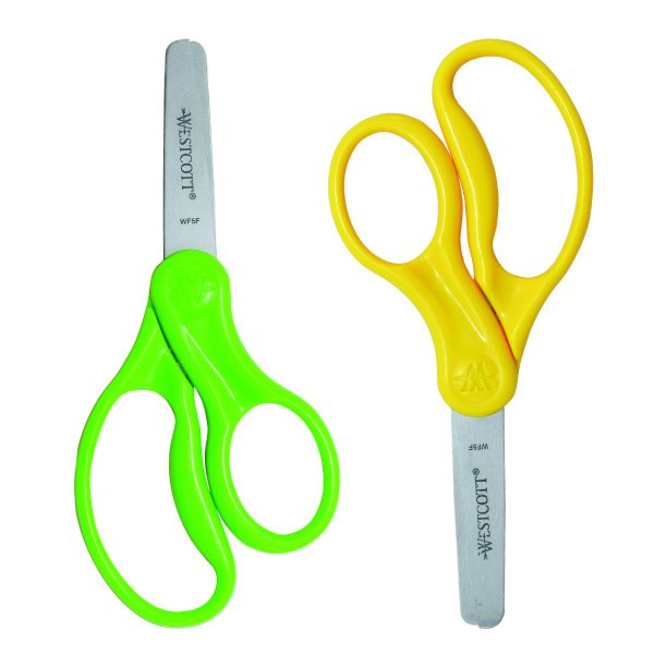 Westcott 5" Pointed Kids Scissors, 2 Pack, Assorted Colors | Walmart (US)