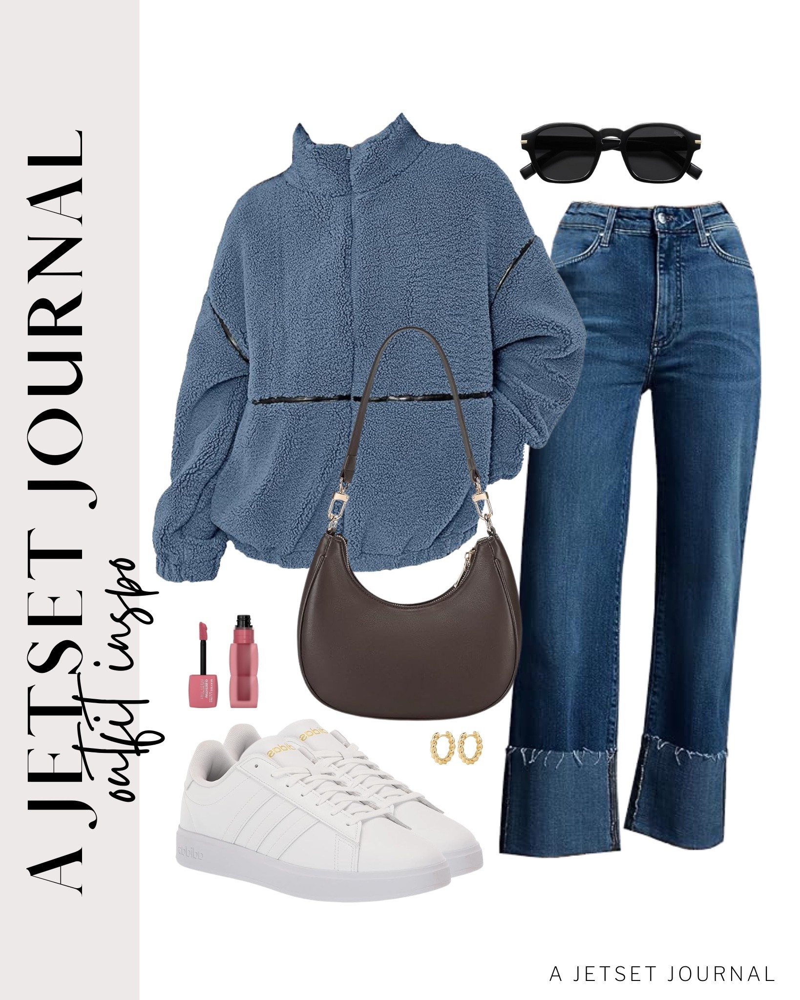 This cozy fleece jacket and stylish jeans are perfect for a day out!
fleece zip up jacket, maybelline teddy tint, gold chunky hoop earrings, outfit idea, viral style, casual outfit idea, running errands, fall style, comfy shoes, trendy look, capsule wardrobe, Amazon finds, affordable style, fall outfit idea

#LTKU #LTKSeasonal #LTKFindsUnder50