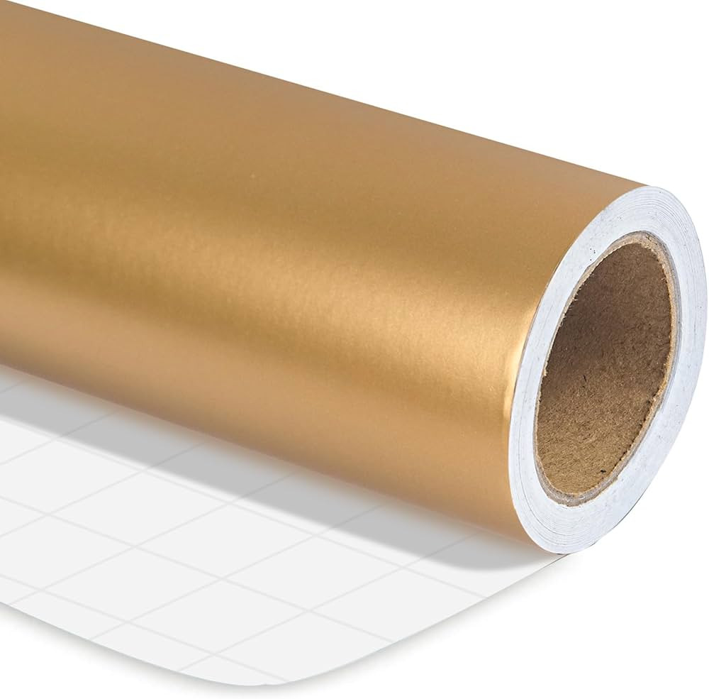 RUSPEPA Gold Wrapping Paper Solid Color for Wedding, Birthday, Shower, Congrats, and Holiday - 24... | Amazon (US)