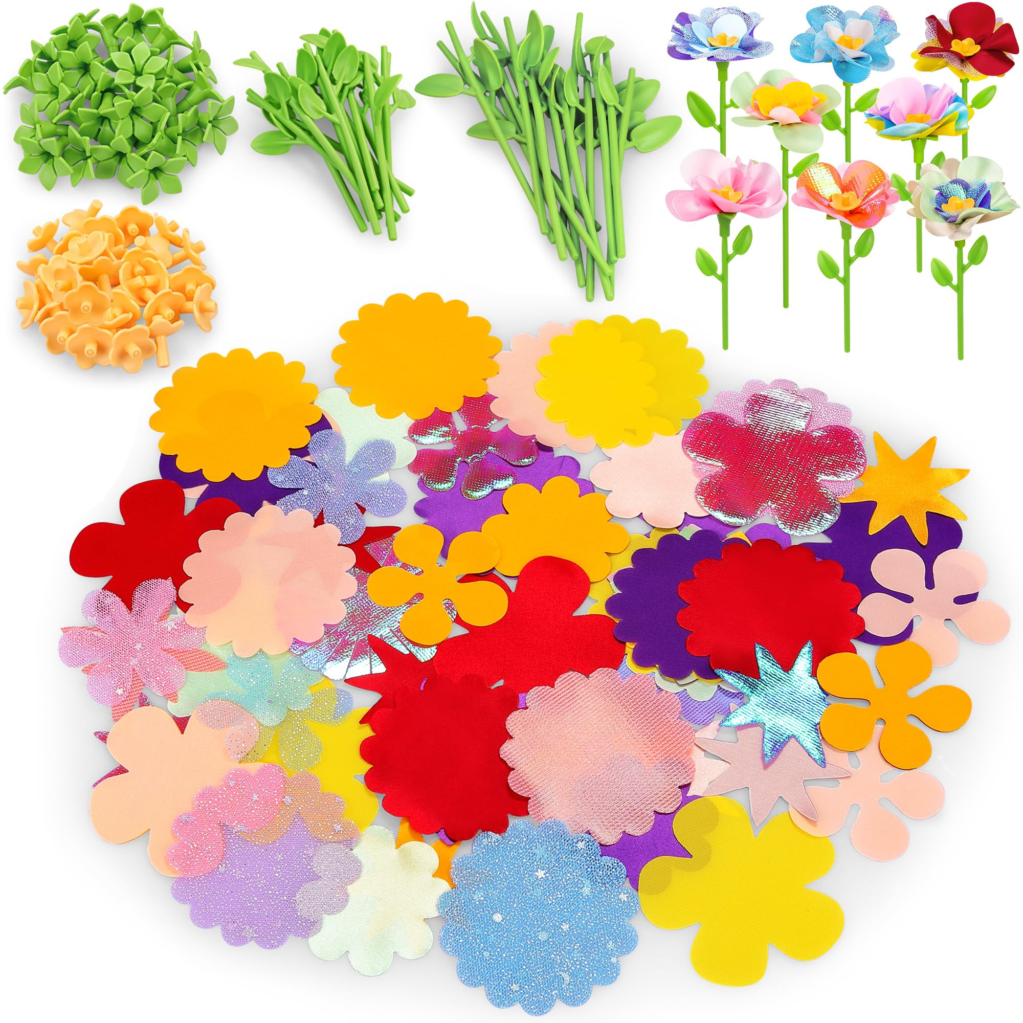 DIY Fabric Flower Bouquets Toys Accessories - Flower Market Toy Accessories - Flower Arts & Craft... | Amazon (US)