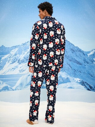 Printed Flannel Pajama Set for Men | Old Navy (US)
