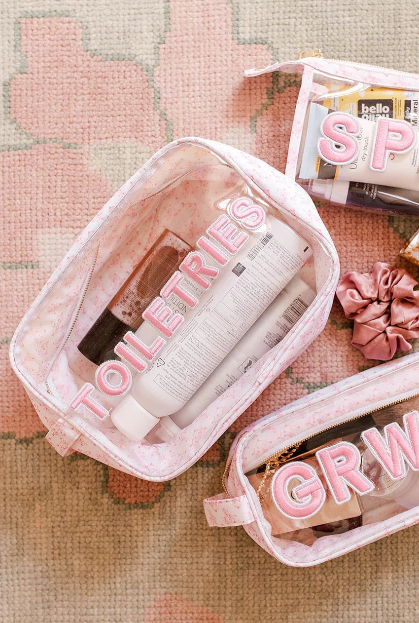 Toiletries XL - Pink Toile | KenzKustomz