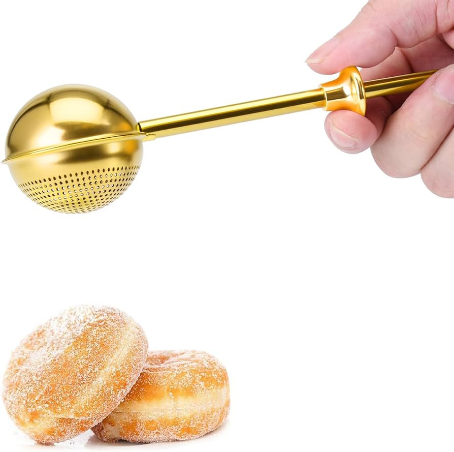HULISEN Flour Duster for Baking, One-Handed Operation, 304 Stainless Steel Powdered Sugar Shaker ... | Amazon (US)