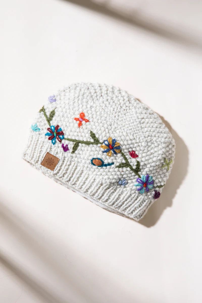 Snowflower Wool Beanie | Mexicali Blues