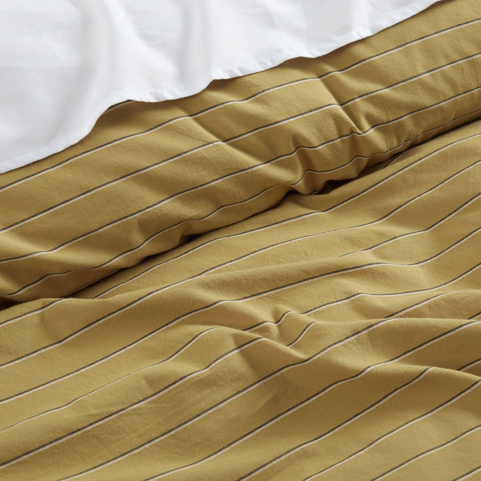 Dorella Mid-Century Modern Percale Striped Duvet Cover Set (Set of 3) | Wayfair North America