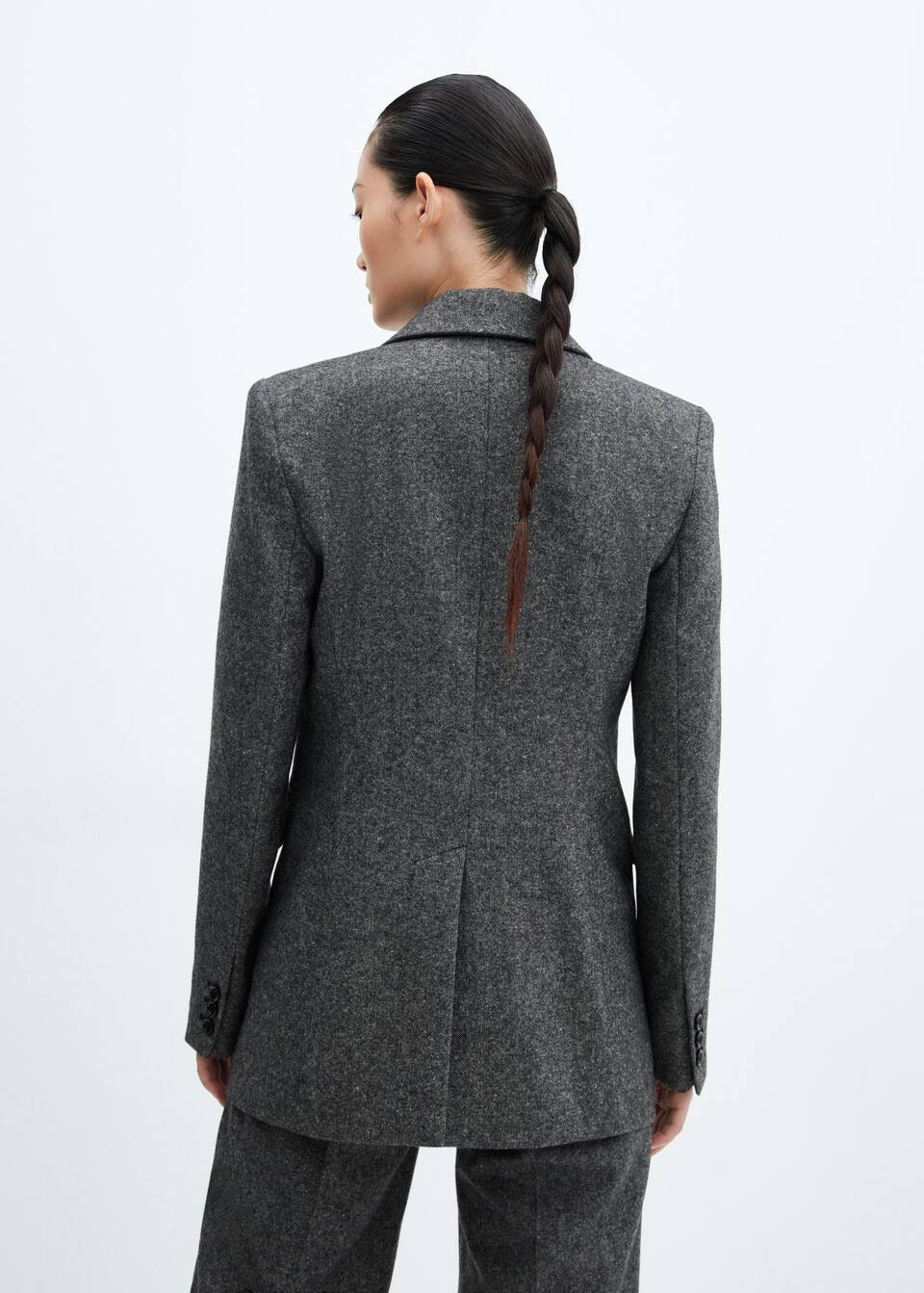 Wool suit blazer -  Women | Mango United Kingdom | MANGO (UK)