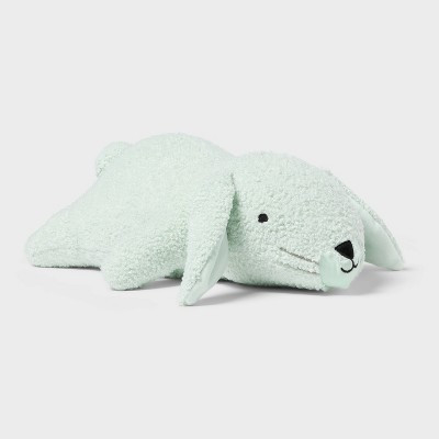 Bunny Weighted Plush Kids' Throw Pillow Mint - Pillowfort™ | Target