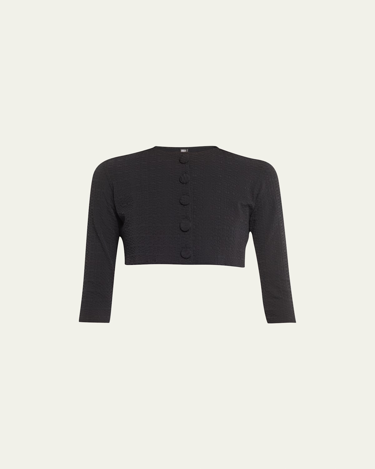 Seersucker Cropped Cardigan | Bergdorf Goodman