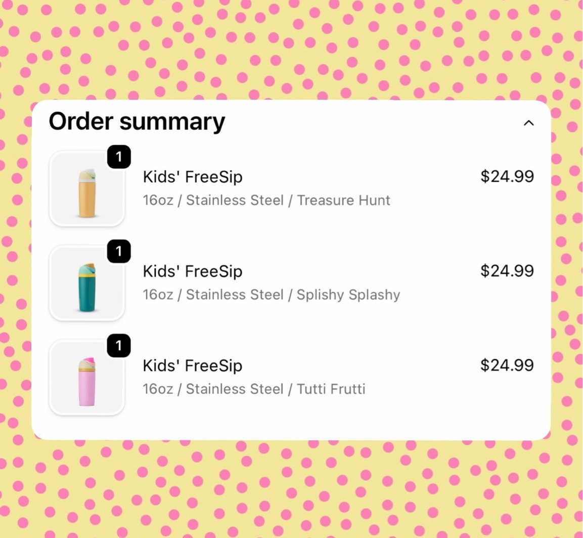 New kiddos water bottles for their summer baskets! 
Mine had the 24oz but honestly, they’re just big for little hands haha so went with the cutie 16oz for all of them!! 
Snagged the leopard for me as a Mother’s Day present to myself😍

#LTKmomlife #LTKKids #LTKTravel