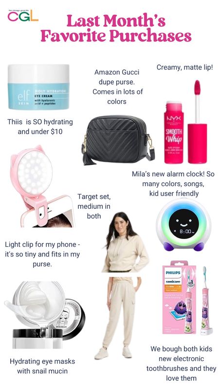 Some favorite things from the last month or so! Amazon and Target beauty finds and things for kids! The Amazon Gucci dupe purse and ELF hydrating under eye cream are my fav 

#LTKfamily #LTKbeauty #LTKkids