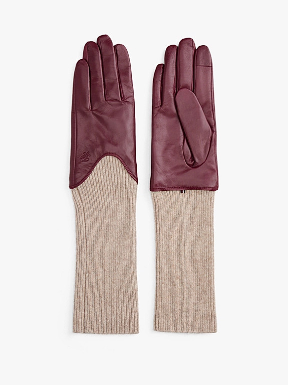 Heritage Lederhandschuhe mit Rippstrick-Bündchen | Tommy Hilfiger (DE)