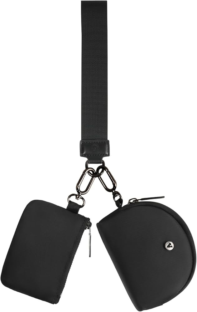 KeyChain Wallet Wristlet Wallets For Women Mini Zip Dual Pouch Wristlet | Amazon (US)