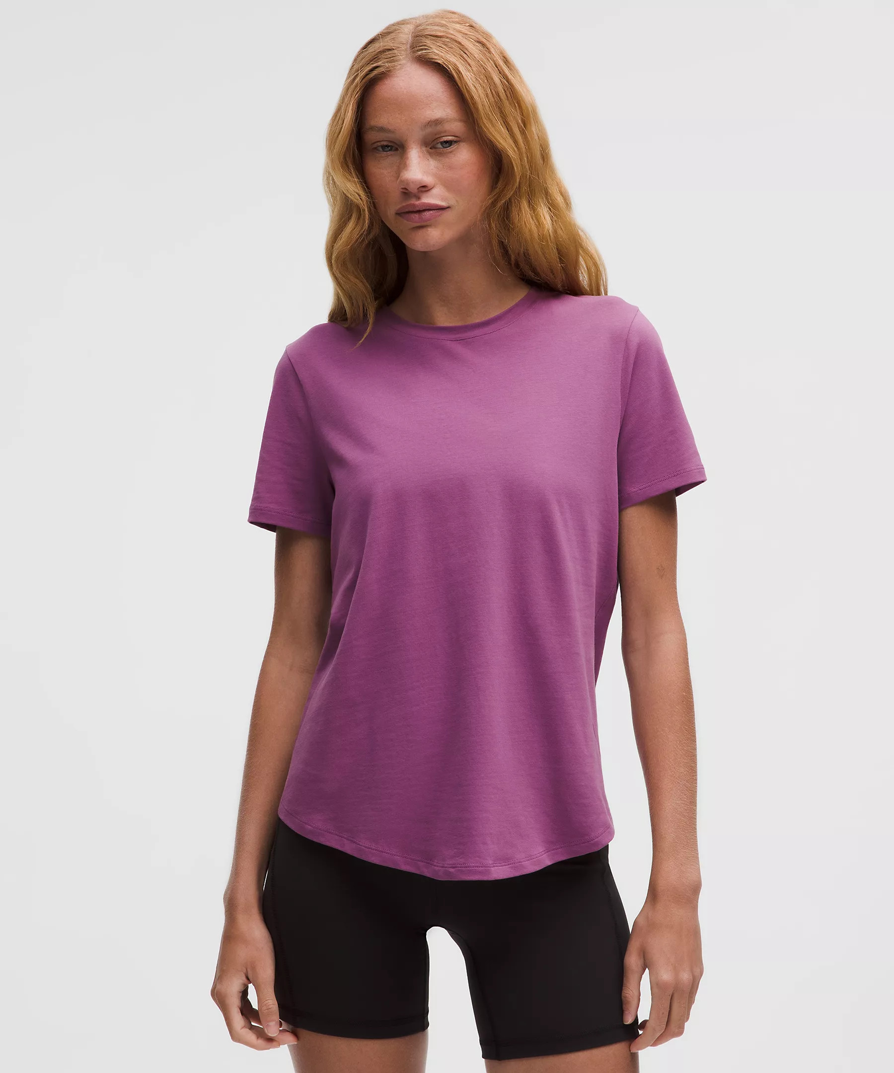 Love Curved-Hem Crewneck T-Shirt | Lululemon (US)