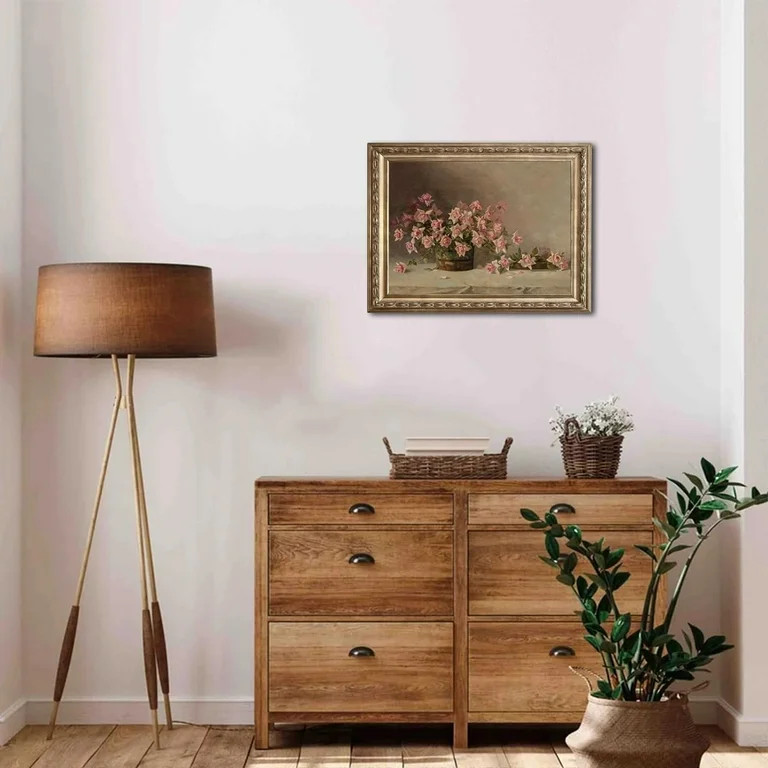 Vintage Wall Art, Classical Wildflower Field Wall Painting Canvas Prints Farmhouse Wall Art Frenc... | Walmart (US)