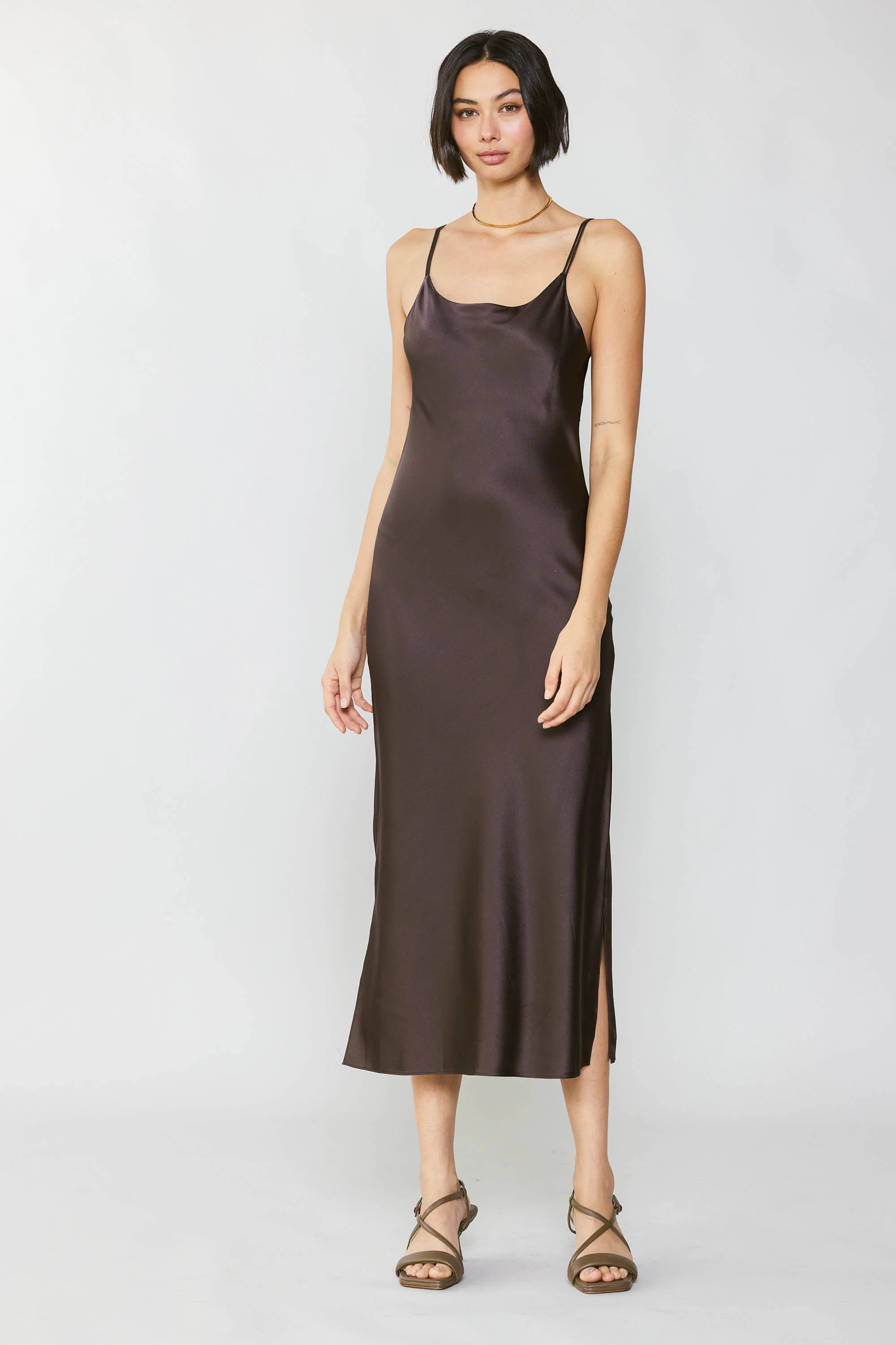 Silk Bias Midi Dress | Current Air