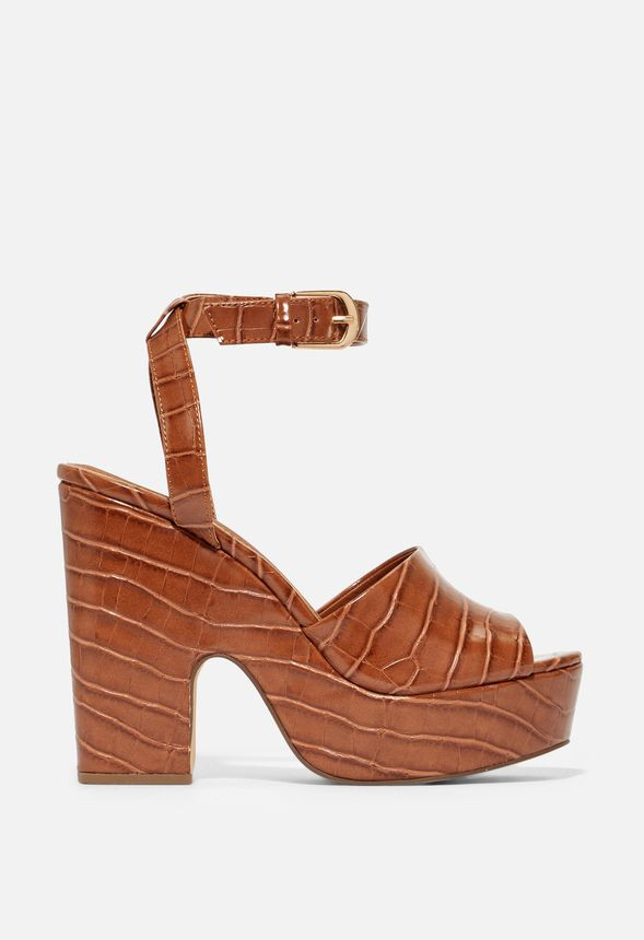 Britt Platform Heeled Sandal | JustFab