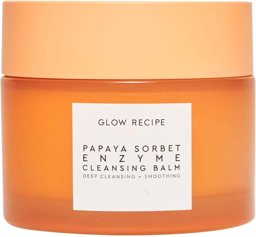 Glow Recipe Papaya Sorbet Enzyme Cleansing Balm - Facial Exfoliator + Smoothing Makeup Remover - ... | Amazon (US)