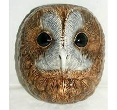 Quail Ceramics Tawny Owl Wall Vase - Trouva | Trouva (Global)