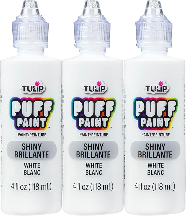 Tulip Puff Paint Slick White 4 Fl Oz (Pack of 3) | Amazon (US)
