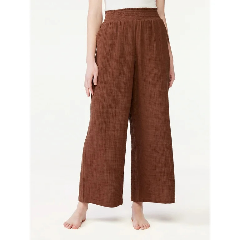 Joyspun Women's Gauze Sleep Pants, Sizes up to 3X | Walmart (US)