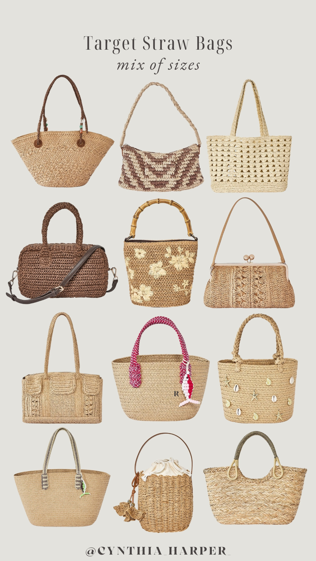 Target straw bag roundup! 

#TargetStyle #SummerBags #LTKFinds 

 