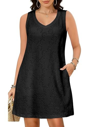 Pinup Fashion Swim Cover Up Terry Cloth Women Black Jacquard Tank Coverup Dress S-XXL | Amazon (US)