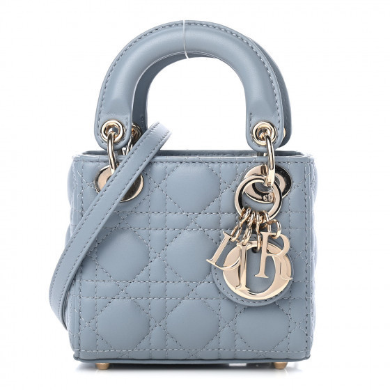 CHRISTIAN DIOR

Lambskin Cannage Micro Lady Dior Cloud Blue | Fashionphile