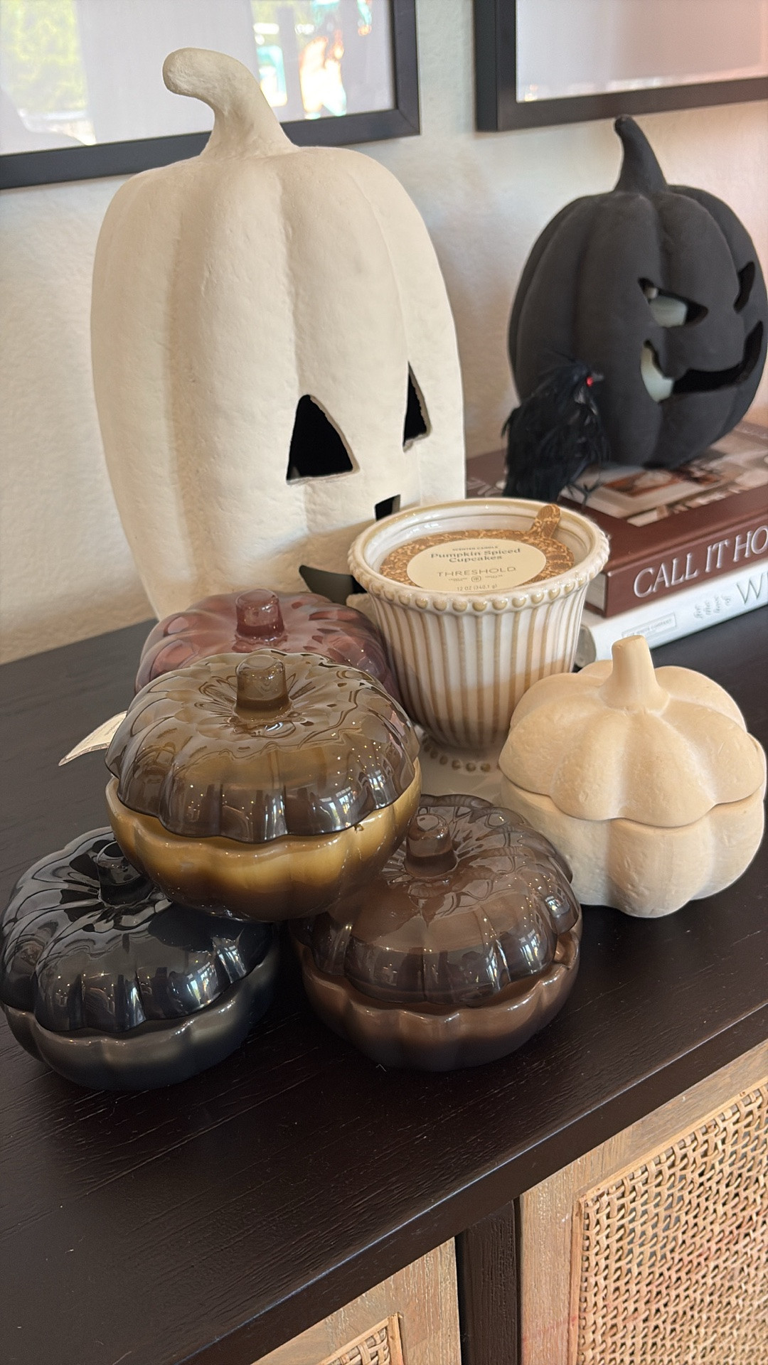 Tried out all the target fall candles so you don’t have to😜 top 3 of our faves were vanilla pumpkin, warm cider & cinnamon and pumpkin bourbon. Smoke and shadow was Apollos fave, very manly & fresh scent!

Vanilla pumpkin is the one I’m lighting here!