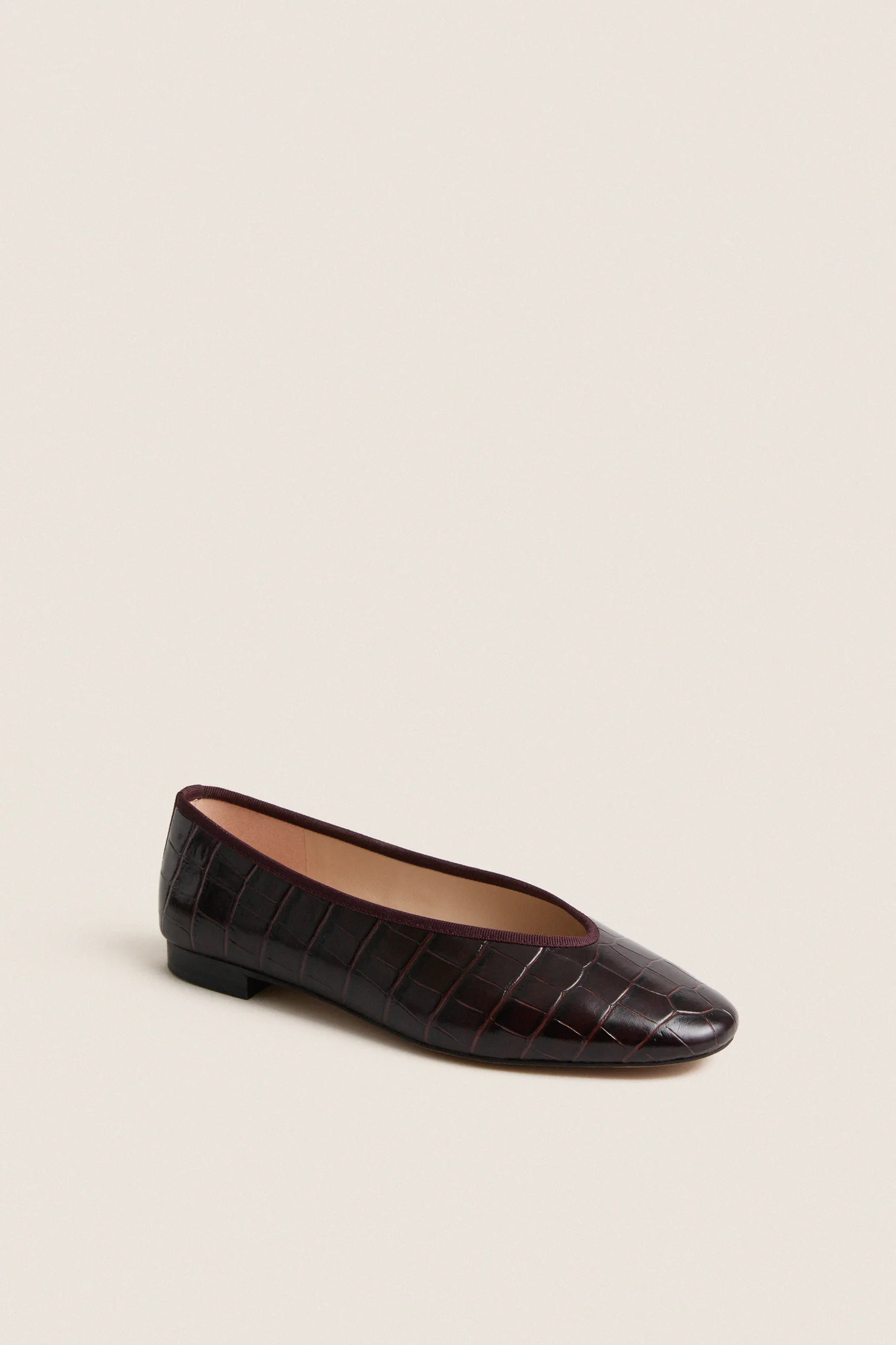 Oxblood Croc Nina Flats | Tuckernuck (US)