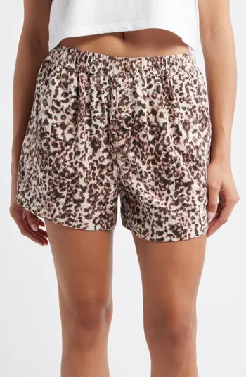 Print Cozy Flannel Boxer Pajama Shorts | Nordstrom