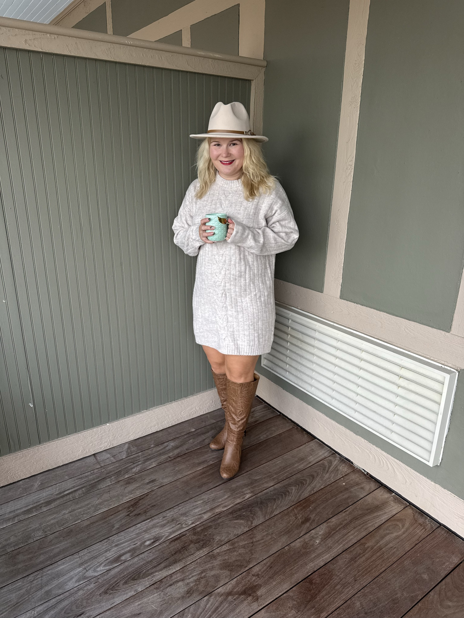 Friyay ootd. I love how easy this sweater dress is to style.#LTKStyleTip

#LTKootd #LTKPetite