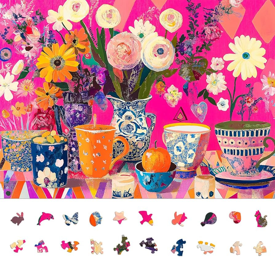 Puzzles for Adults 1000 Pieces - Flowers Art: Difficult Challenging Unique Jigsaw Puzzle for Adul... | Amazon (US)