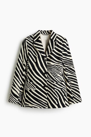 H & M - Single-Breasted Twill Blazer - White | H&M (US + CA)