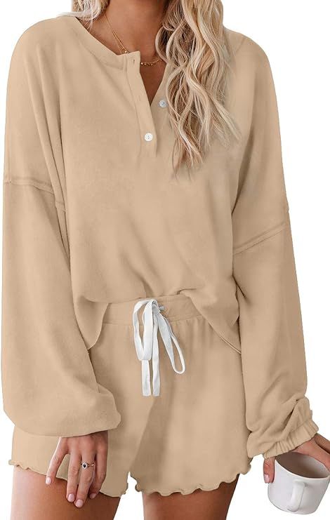 Boladeci Women's Pajamas Set Long Sleeve Sleepwear Lounge Wear | Amazon (CA)