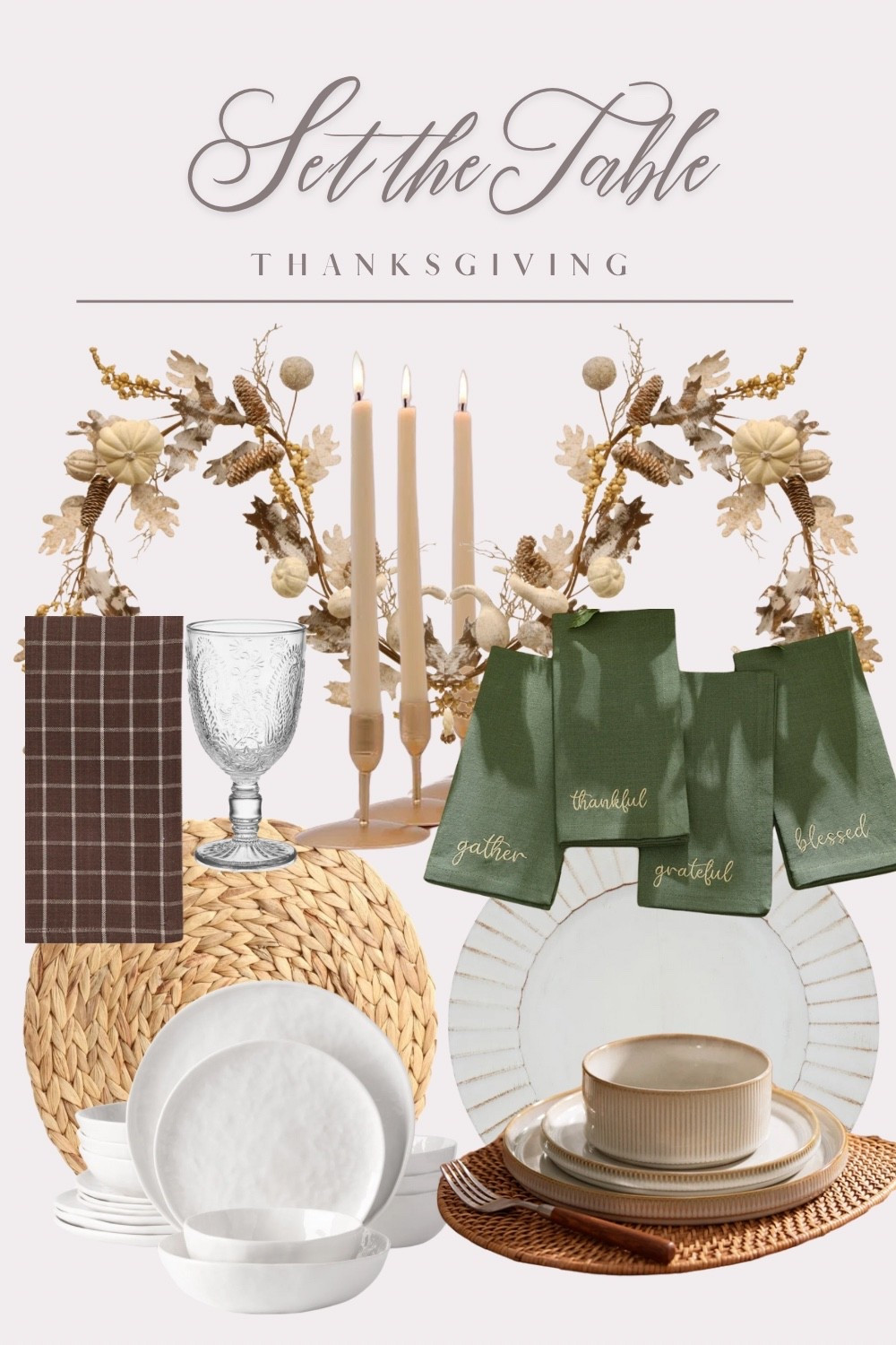 Set the table for Thanksgiving or any fall meal with these home decor kitchen tablescape items 

#LTKHome #LTKHoliday #LTKSeasonal