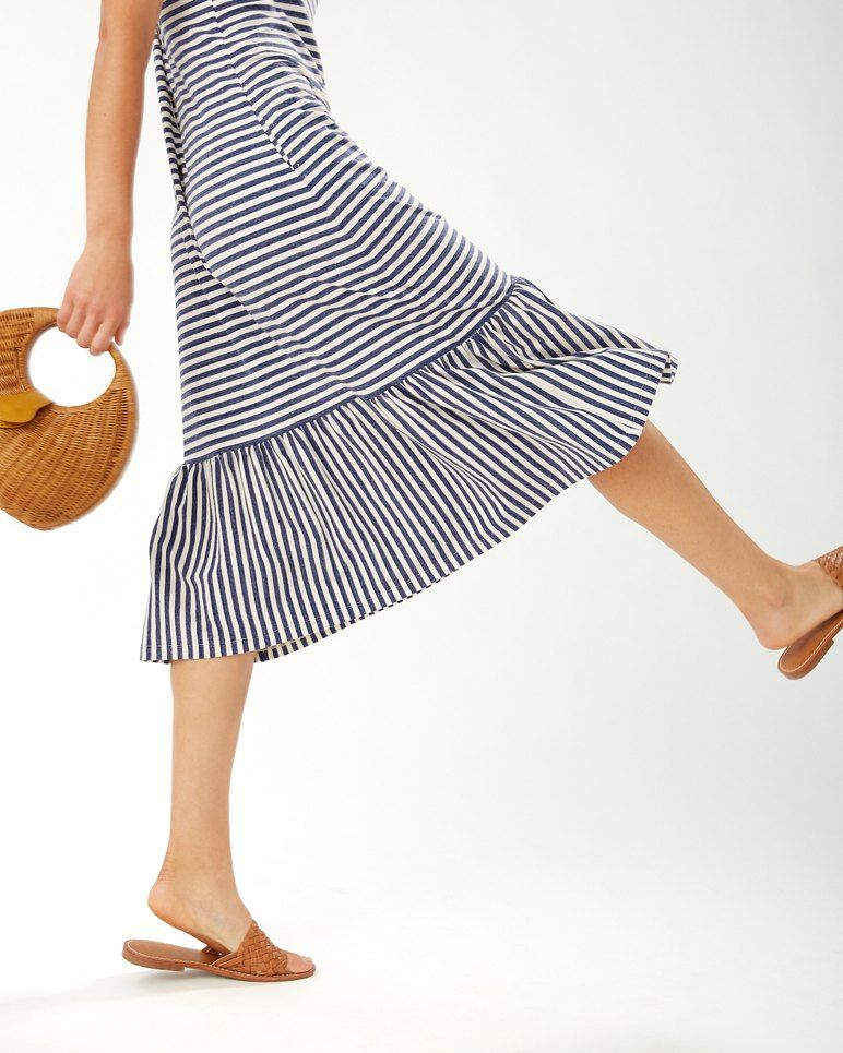 Blue Depths Stripe Midi Dress | Tommy Bahama