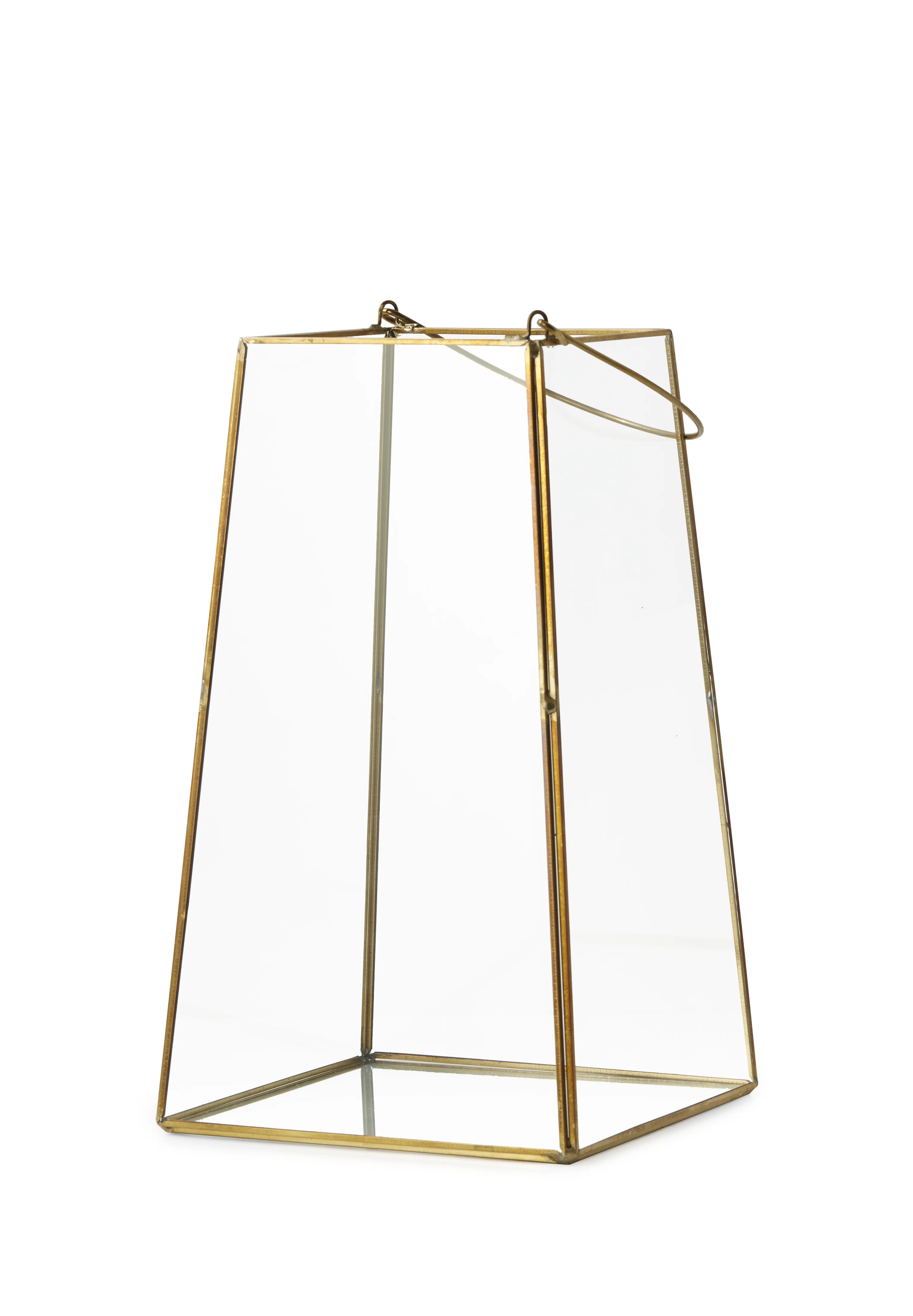 Kiyon Trapezoid Glass Lantern | Wayfair North America