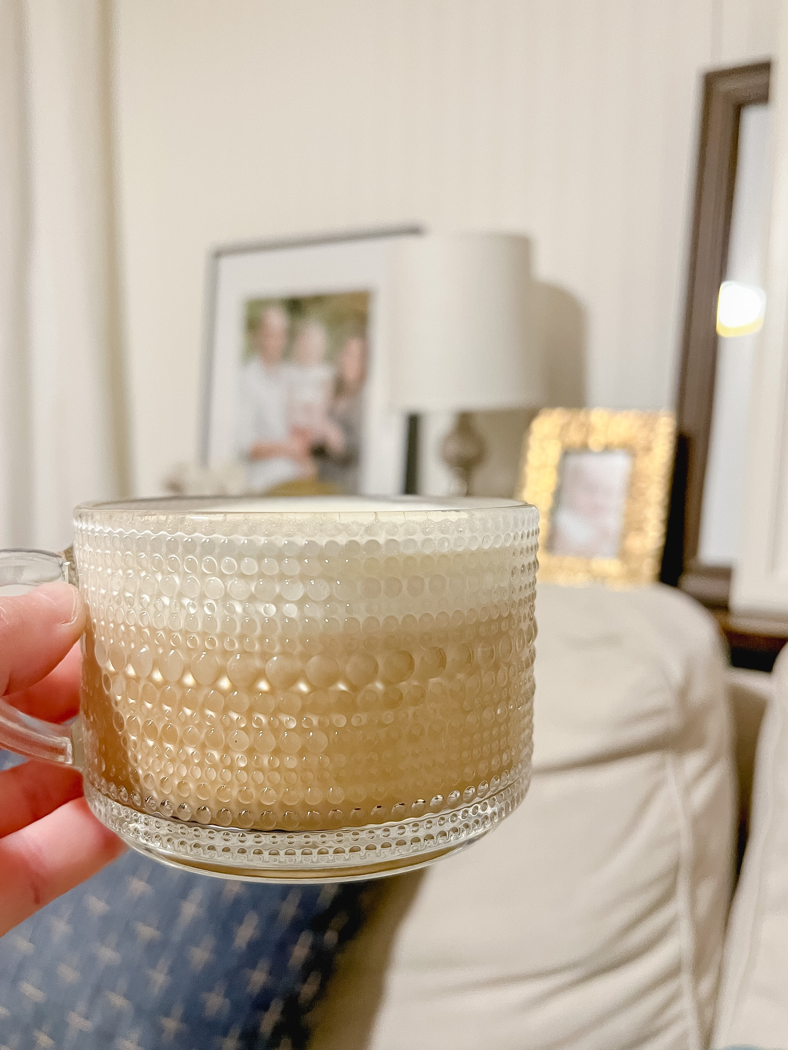 I like starting my mornings off with lovely things, if I can! Why not!? 

We were in pretty desperate need of coffee mugs. Between the occasion broken mug and wherever my husband makes them disappear to … (he takes them to work and then they go stray … so we switched him to a Yeti and guess what he has since misplaced!?) 

This was a great deal on these mugs … typically you can find just two for up to $26. These were $26 for and came with gold stirring spoons and bamboo lids - perfect if you have soup or the like in them and have leftovers! 

hobnail glasses / glass coffee mugs / large coffee mugs / gold coffee spoon / 

#LTKFind #LTKhome #LTKfamily