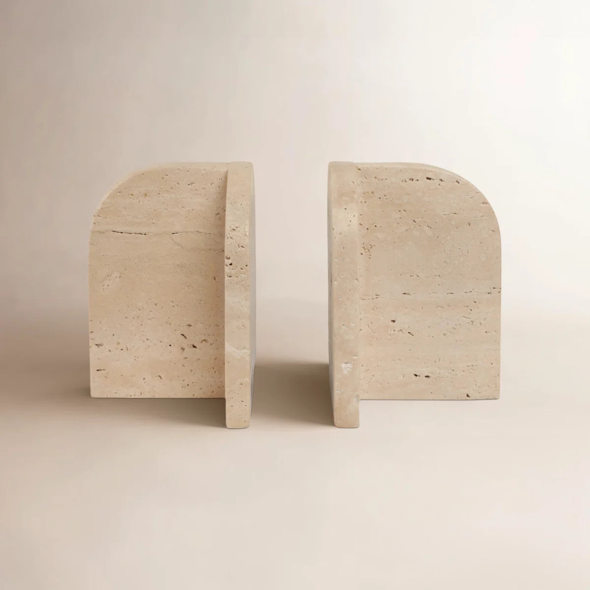 Bookends Stone Marble Arched Design Modern Glam for Home Office Bedroom Living Room Decorative Ac... | Joss & Main