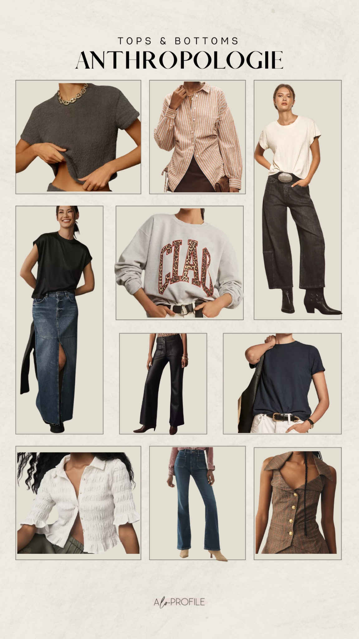 Anthropologie finds 🤎 so much cute denim and staple tops for your fall wardrobe 🍂

Fall outfits, fall fashion, sweaters, athleisure, basic tees, denim, leather pants



#LTKStyleTip