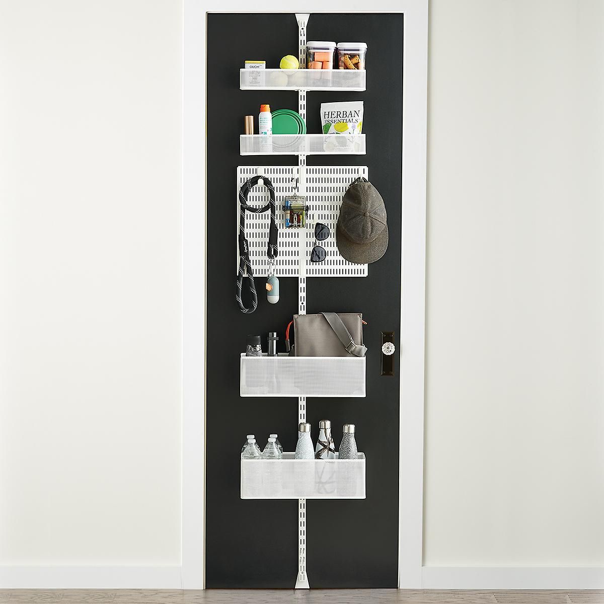 White Elfa Door & Wall Rack | The Container Store