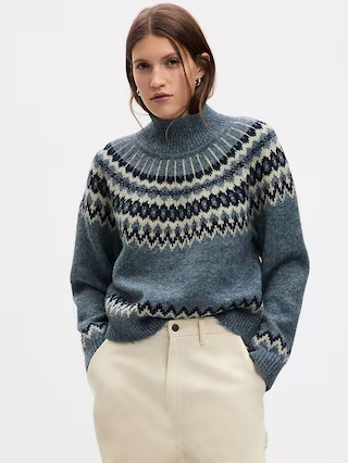 Fair Isle Mockneck Sweater | Gap (US)