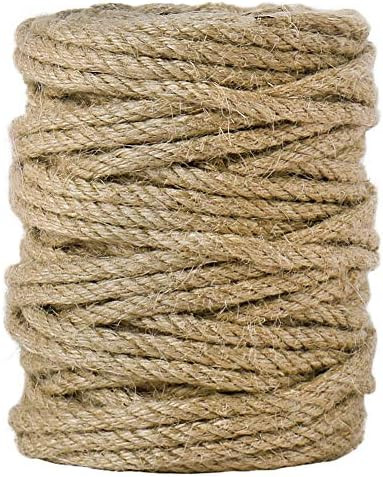 Tenn Well 5mm Jute Rope, 100 Feet 4Ply Twisted Heavy Duty and Thick Twine Rope for Gardening, Cra... | Amazon (US)