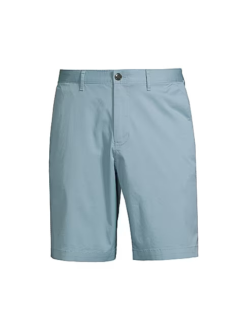 Washed Flat Front Shorts | Saks Fifth Avenue