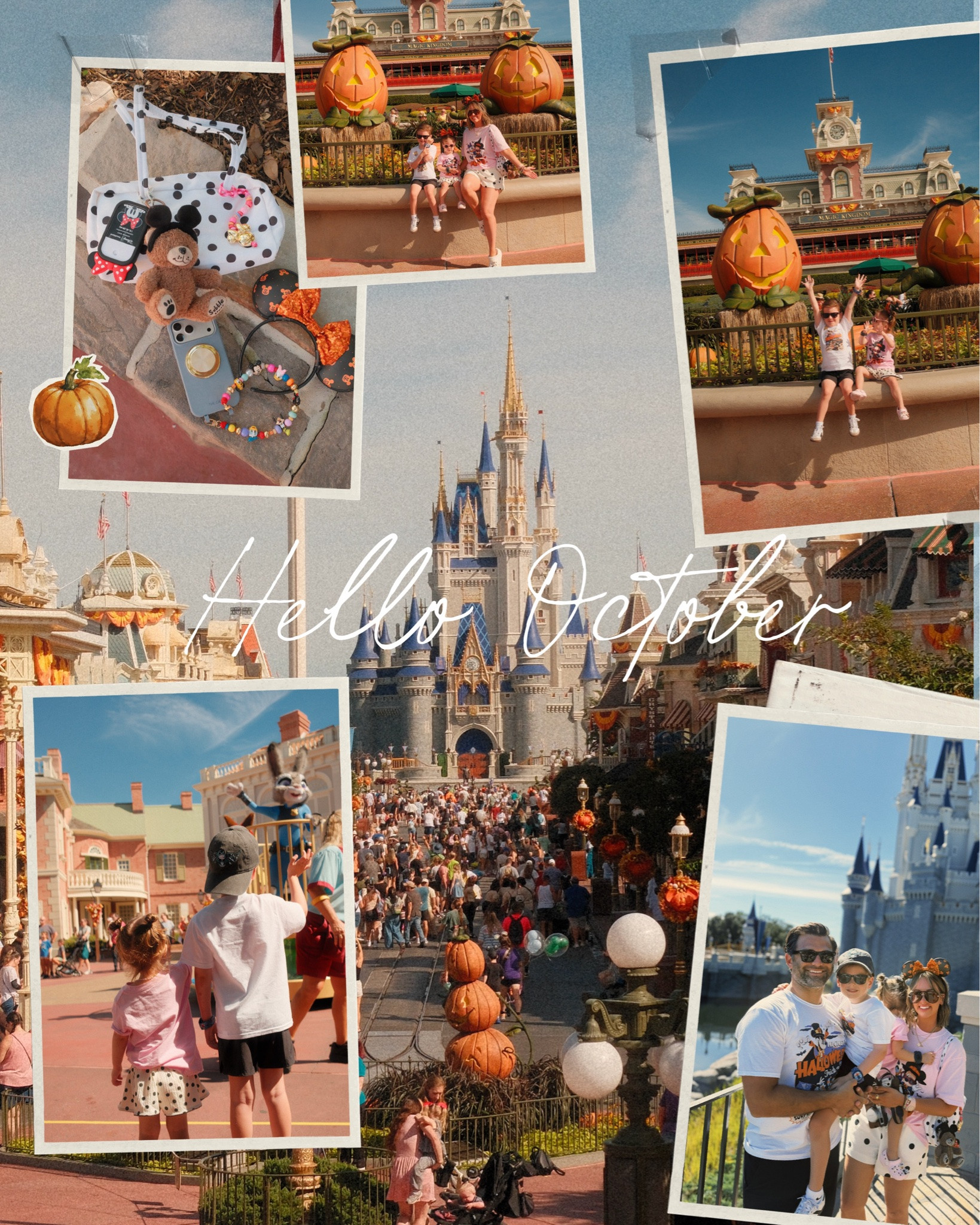 Hello October!!! 🧡🎃 Spent the last weekend at Disney and surprised the kids with a two-day trip to our favorite place ✨ it was so magical and the best ending to our family vacation!! So thankful we got to see it decorated for Halloween and fall🎃🍂🍁 #hellooctober #magickingdom #disneytrip #disneyweekend