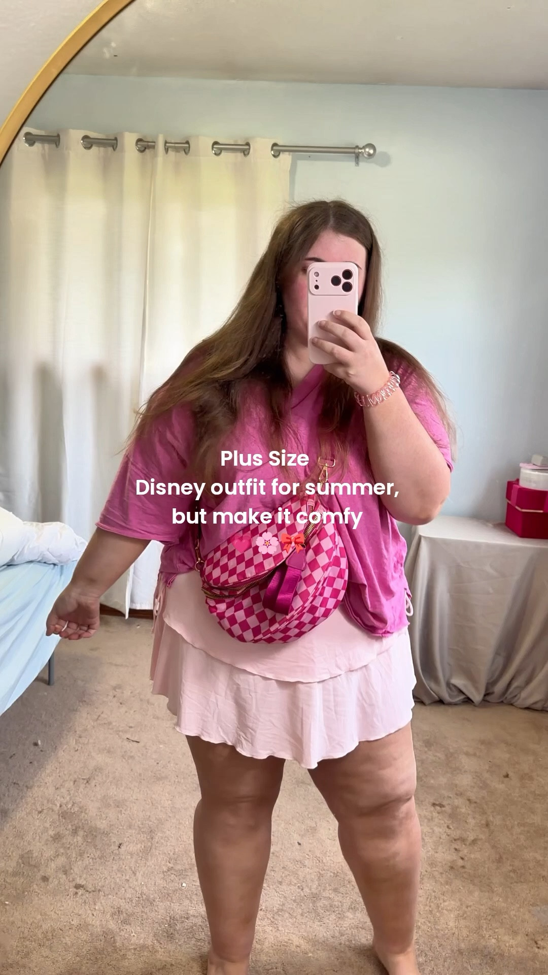 the cutest and comfiest skort 😭💗 stretchy, lightweight, and it has pockets!! perfect for summer outfits and disney days AND plus size approved! Goes up to size 4XL

#LTKSaleAlert #LTKootd #LTKPlusSize