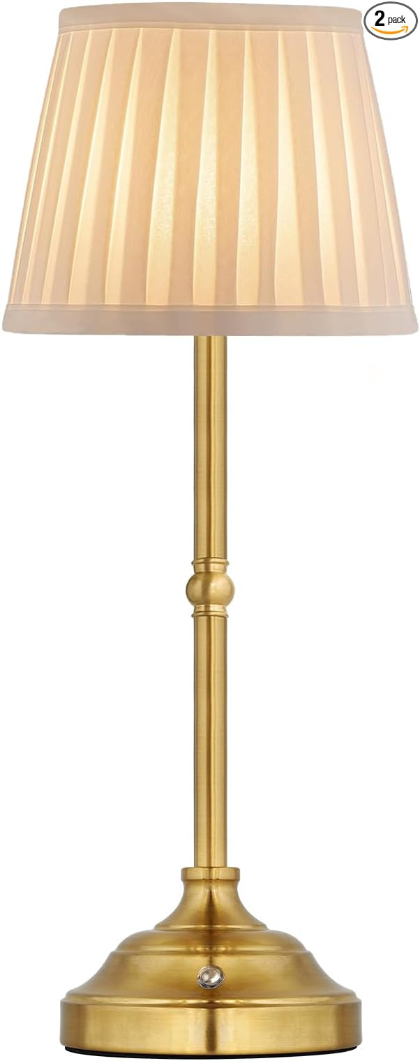 Mr. White Cordless Wireless Rechargeable Touch Battery Operated LED Dimmable Powered Table Lamp f... | Amazon (US)