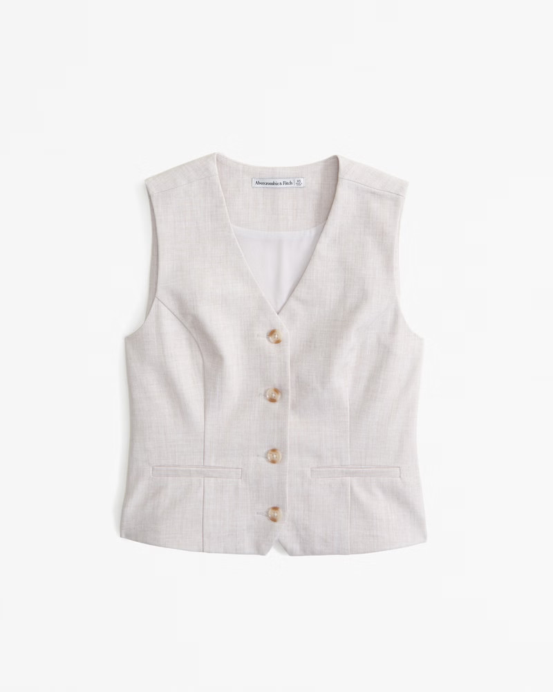 Tailored Vest Set Top | Abercrombie & Fitch (US)