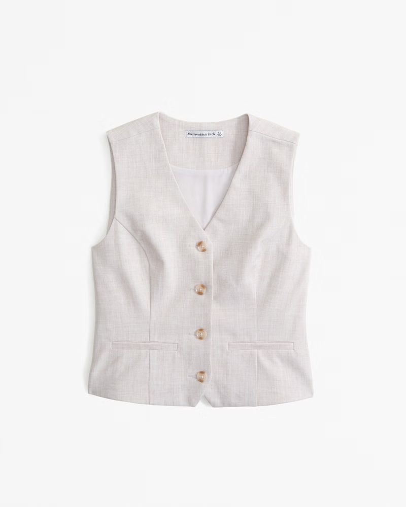 Tailored Vest Set Top | Abercrombie & Fitch (US)